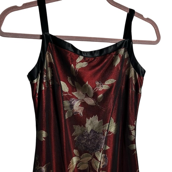 Rampage 90s Y2k Floral Print Sheer Overlay Maxi Dress Whimsigoth - Picture 4 of 9